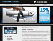 Tablet Screenshot of leandertxlocksmith.com